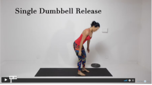 Body balance exercise with DB