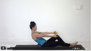 Pilates Ball Abs Exercise - DB Knee Up